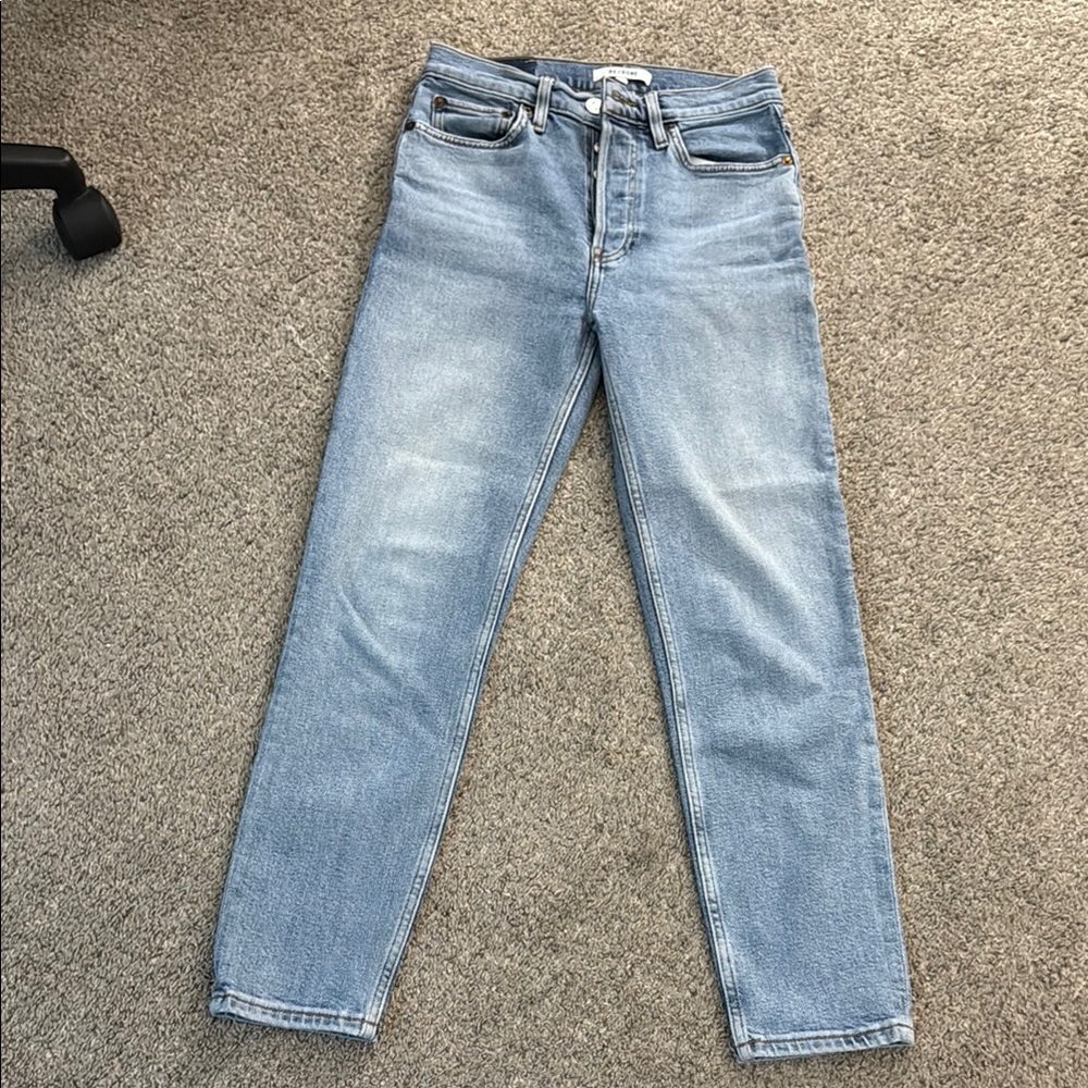 Re/Done Vintage Blue Button-Fly Denim